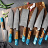 Damascus Steel VG10 Chef Knife Santoku Knives