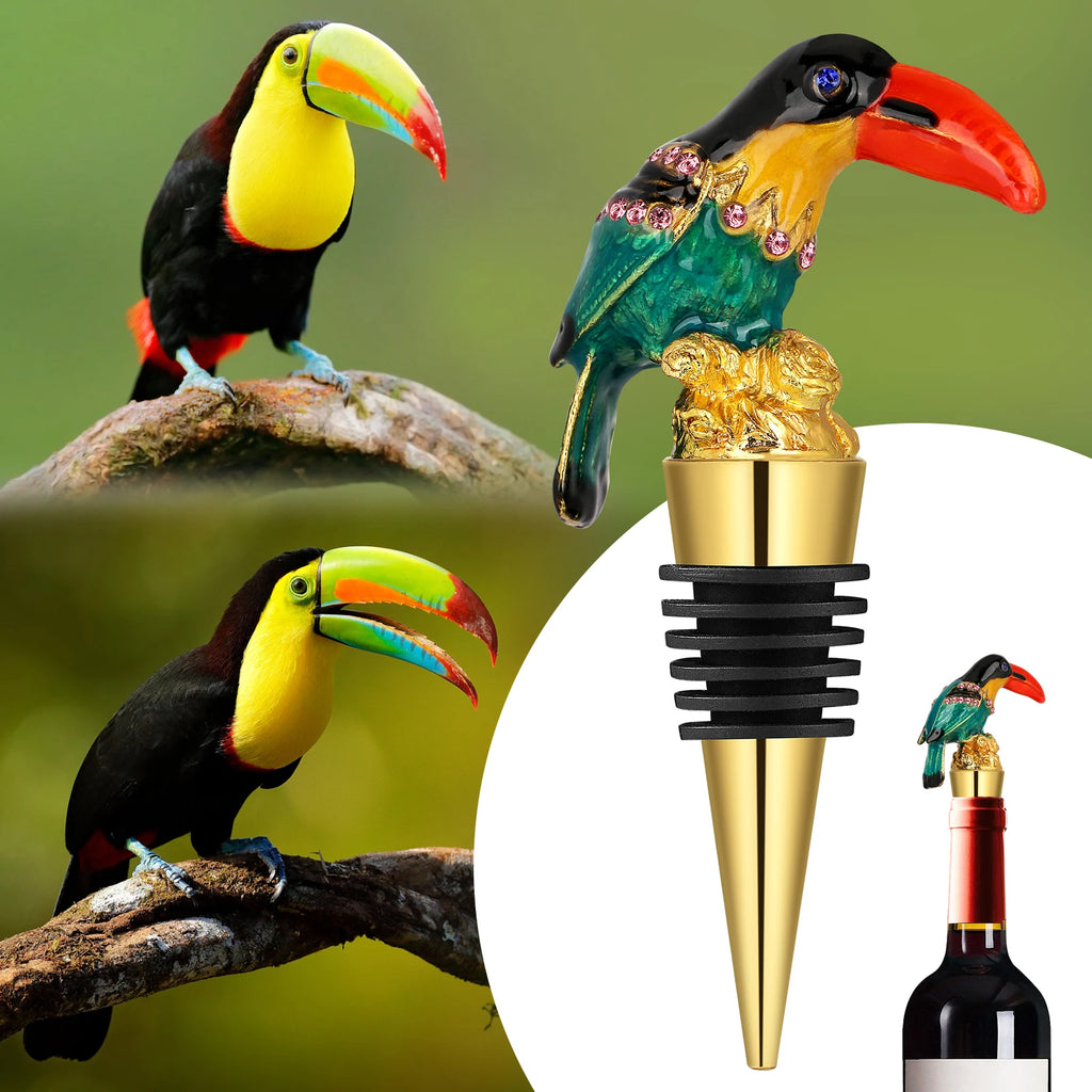 Magpie Wine Stopper Original Craft Design Bird Bottle Stoppers