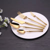 5 Pieces Knife Fork Spoon Set Gold Cutlery