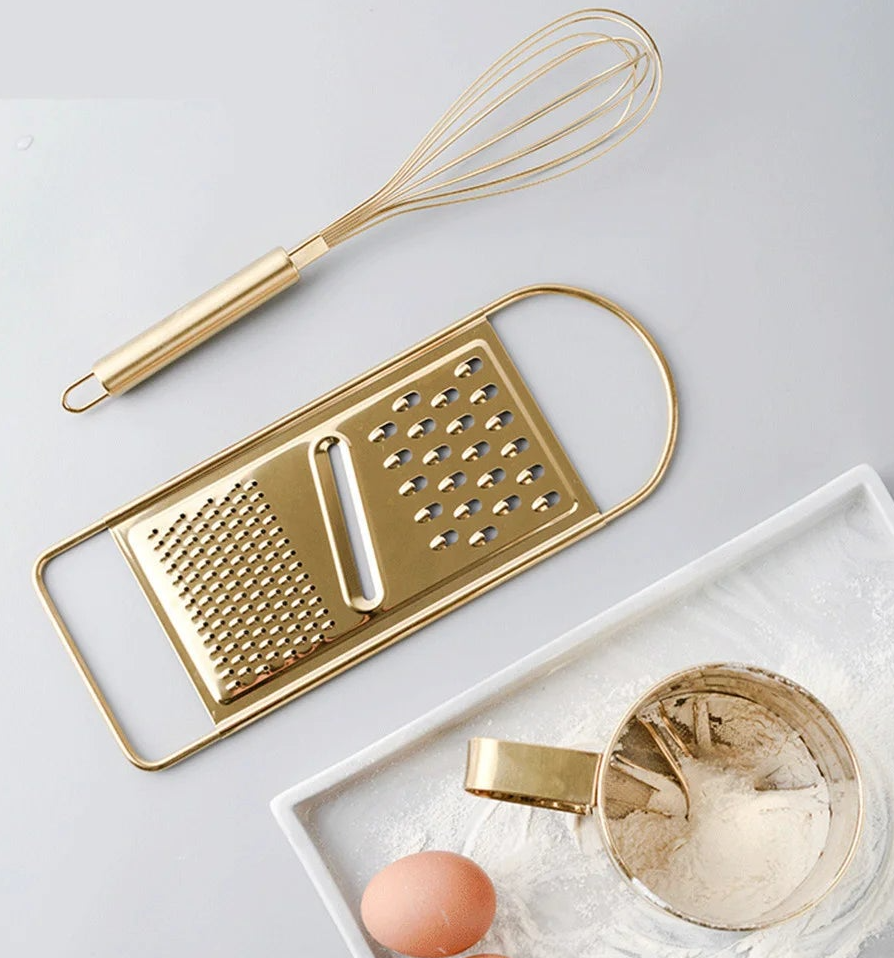 Golden Stainless Steel Whisk Screening Cup